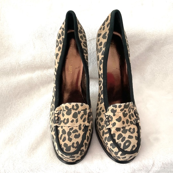 Colin Stuart~Women’s Platform‎ Leopard Print Leather Heels Size 7.5B - Picture 11 of 15